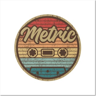 Metric Retro Cassette Circle Posters and Art